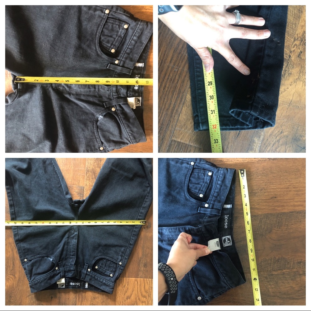 💕Coveted Beautiful silver tab black 501 Vintage Jeans - Picture 4 of 7